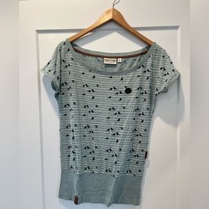 Naketano light green boat neck T-shirt